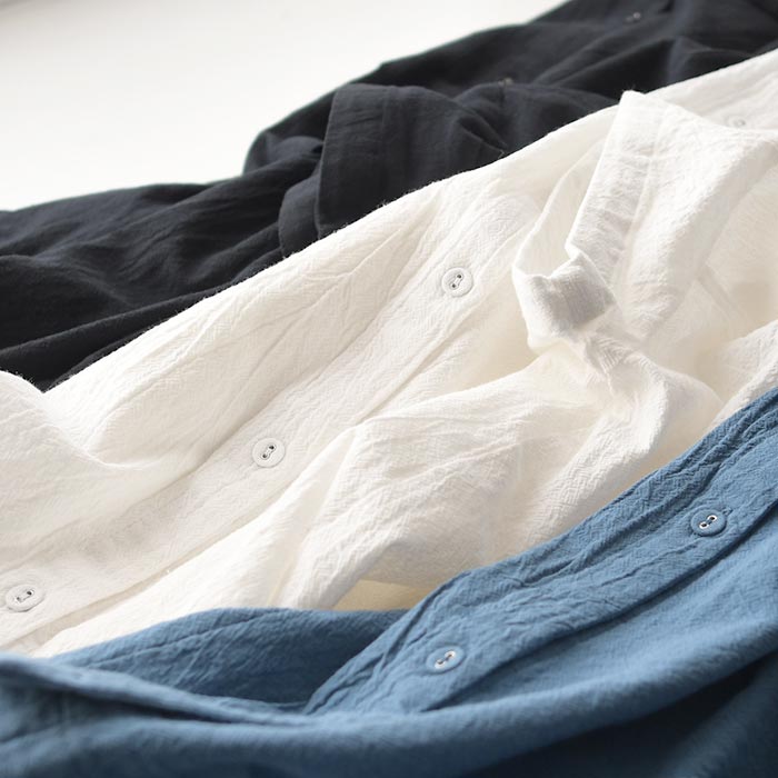 シャツ レディース 半袖 ブラウス D*g*y コットンワッシャー スタンドカラー 綿100％ 大きいサイズ 25SS0530, | D*g*y | 13