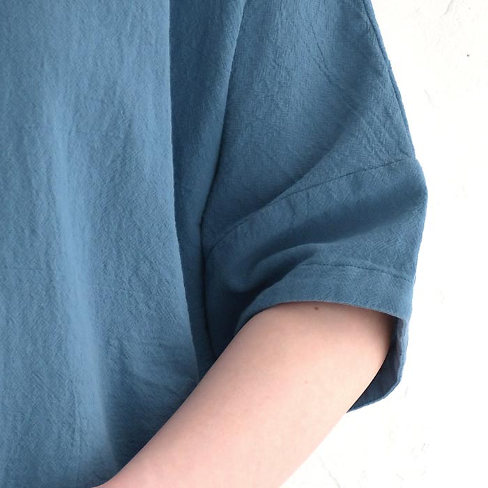 シャツ レディース 半袖 ブラウス D*g*y コットンワッシャー スタンドカラー 綿100％ 大きいサイズ 25SS0530, | D*g*y | 16