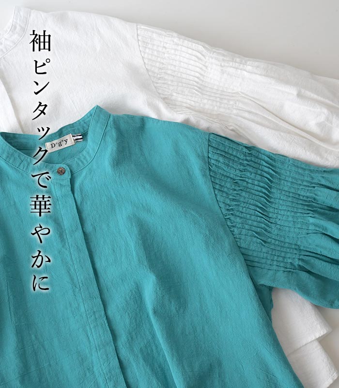 D*g*y（ディージーワイ） 袖ピンタックブラウス 長袖 レディース