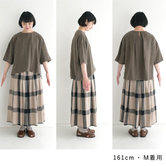 メール便送料無料 プルオーバーブラウス 5分袖 レディース トップス レーヨン ラミー 25SS0725, | D*g*y | 18