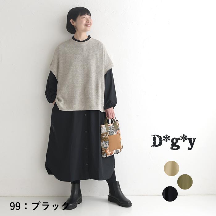 20％OFF セール！ 返品交換不可 ワークシャツ ワンピース 長袖 レディース D*g*y 綿100％ 25AW1003, q1219, q2, | D*g*y | 03