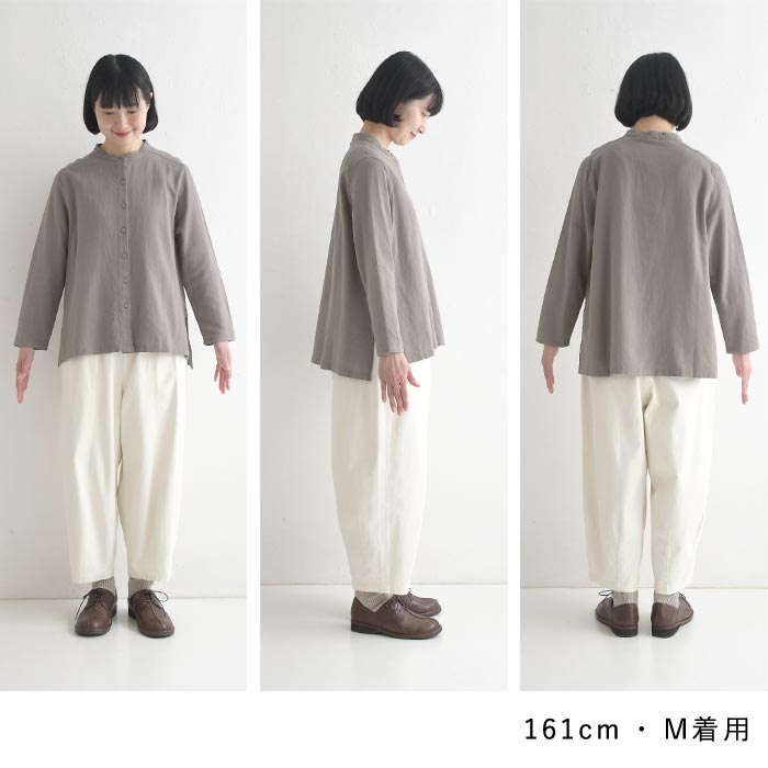 D*g*y（ディージーワイ） シャツ 長袖 レディース バンドカラー