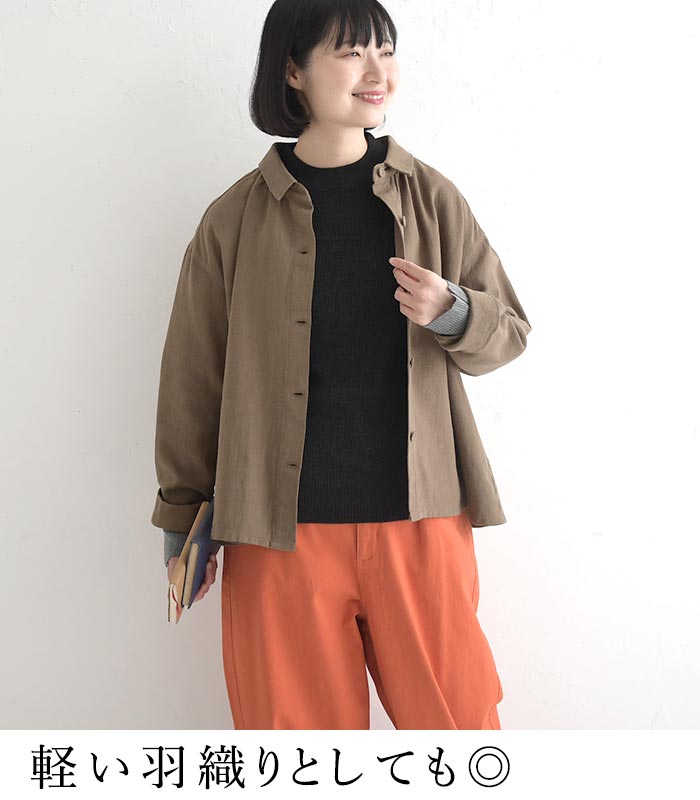 【20％OFF セール！】 返品交換不可 シャツ 長袖 レディース ブラウス D*g*y リネンコットン くるみボタン 綿 麻 25AW1010, q1219, q2, | D*g*y | 09