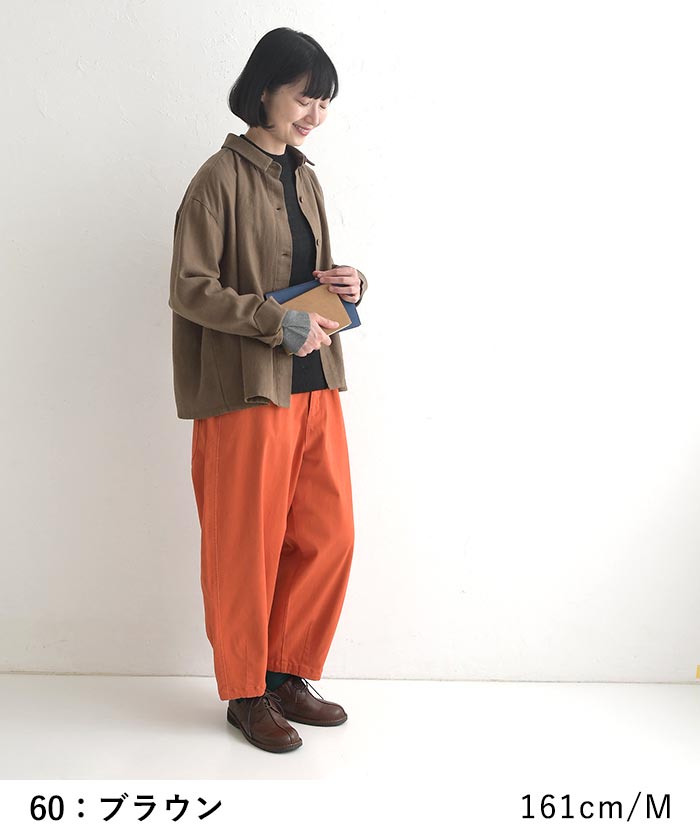 【20％OFF セール！】 返品交換不可 シャツ 長袖 レディース ブラウス D*g*y リネンコットン くるみボタン 綿 麻 25AW1010, q1219, q2, | D*g*y | 11