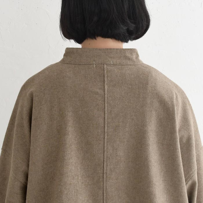 1,111円OFFクーポンあり 20％OFF セール！ 返品交換不可 ブラウス 長袖 レディース D*g*y ホームスパン 裾紐付き ウール混 25AW1114, q0109, q2, | D*g*y | 14