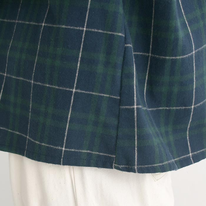 20％OFF セール！ 返品交換不可 シャツ ブラウス 長袖 レディース 綿ビエラ チェック柄 フレア 綿100％ D*g*y 25AW1204, q0123, q2, 爆買 | D*g*y | 17