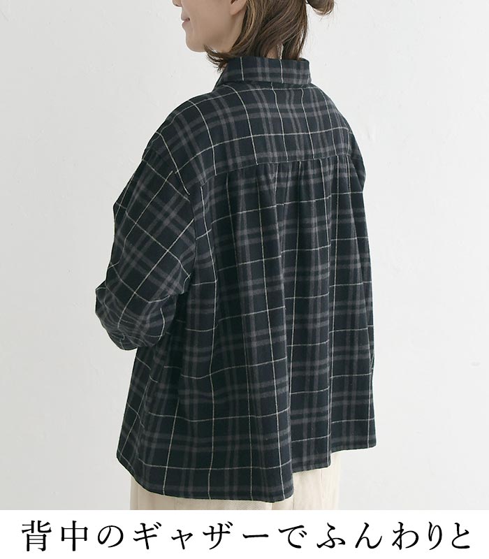 20％OFF セール！ 返品交換不可 シャツ ブラウス 長袖 レディース 綿ビエラ チェック柄 フレア 綿100％ D*g*y 25AW1204, q0123, q2, 爆買 | D*g*y | 07