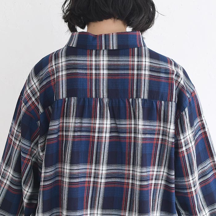 セール！返品交換不可 ブラウス 綿100％ D*g*y コットンチェック Aラインブラウス シャツ  春 夏 秋 30代 40代 50代 26SS0319, q0731, q5, 爆買 | D*g*y | 13