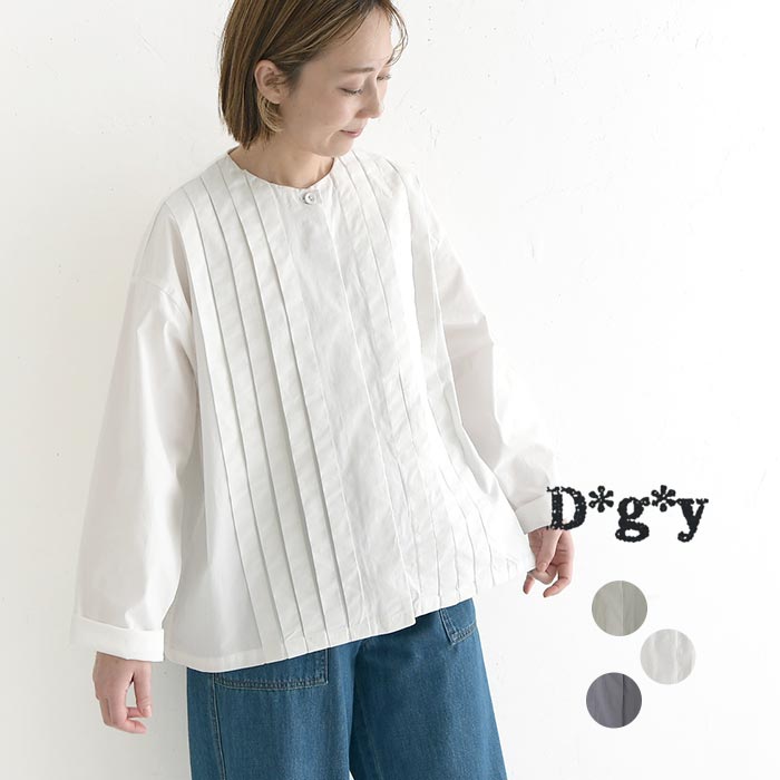 新作早割P5倍 ジャケット D*g*y 綿オックス ストレッチ タックシャツジャケット  春 夏 秋 30代 40代 50代 26SS0319, | D*g*y