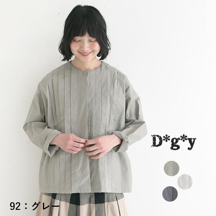 新作早割P5倍 ジャケット D*g*y 綿オックス ストレッチ タックシャツジャケット  春 夏 秋 30代 40代 50代 26SS0319, | D*g*y | 02