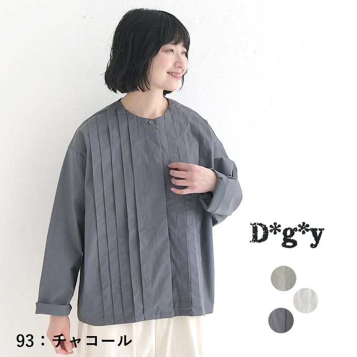 新作早割P5倍 ジャケット D*g*y 綿オックス ストレッチ タックシャツジャケット  春 夏 秋 30代 40代 50代 26SS0319, | D*g*y | 03