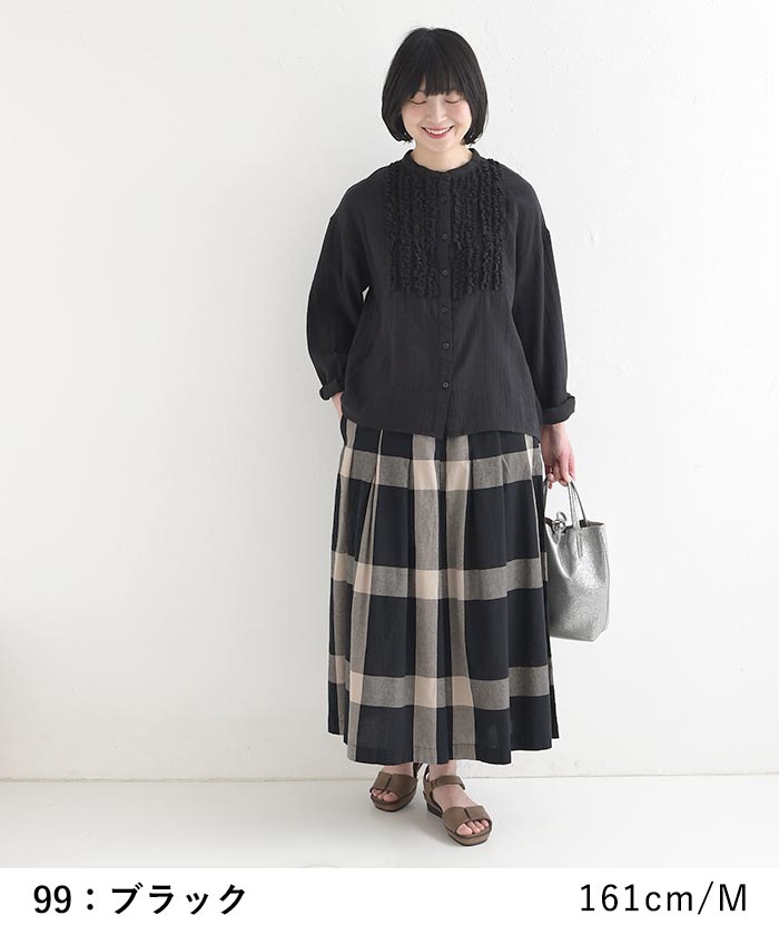 最大20％OFFクーポンあり フリル ブラウス ダブルガーゼ 綿100% D*g*y 春 夏 30代 40代 50代 26SS0410, 爆買 | D*g*y | 08