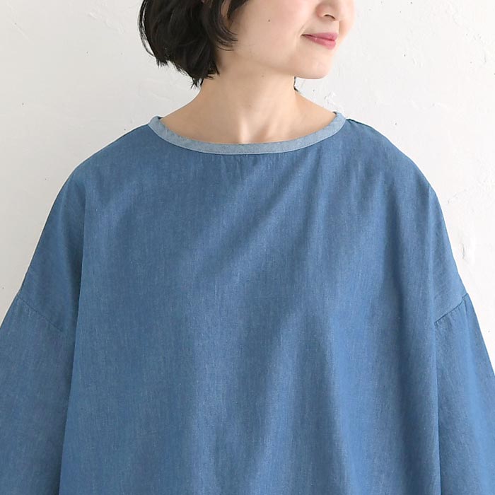 プルオーバー デニム ブラウスドロップショルダー綿100% D*g*y レディース 春 夏 30代 40代 50代 26SS0417, | D*g*y | 13