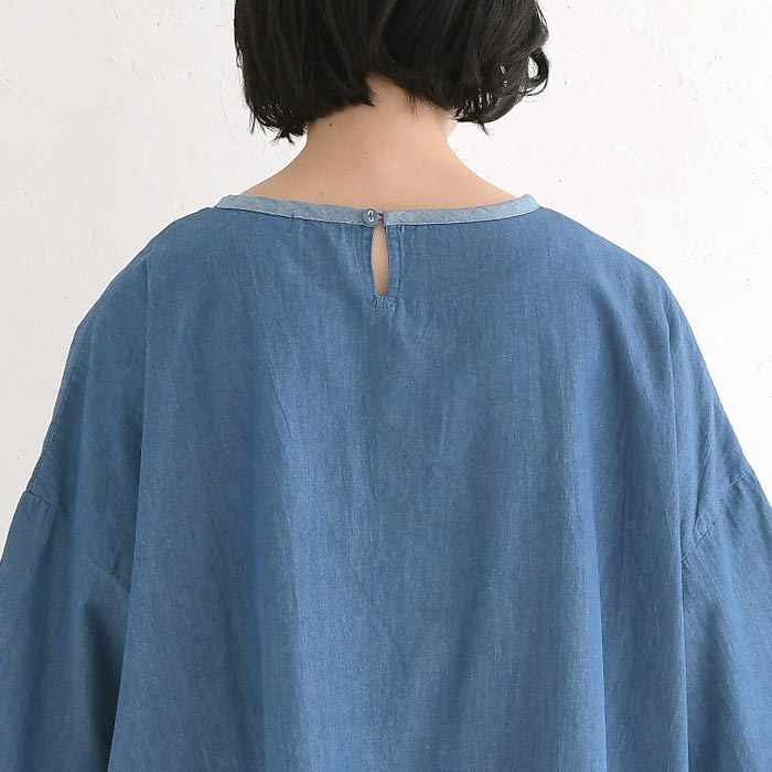 プルオーバー デニム ブラウスドロップショルダー綿100% D*g*y レディース 春 夏 30代 40代 50代 26SS0417, | D*g*y | 14