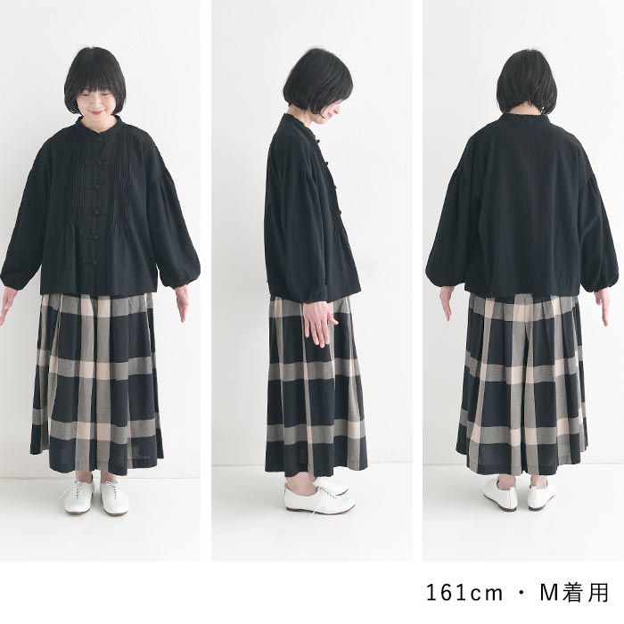 D*g*y（ディージーワイ） ブラウス チャイナボタン 綿オックス 春 夏