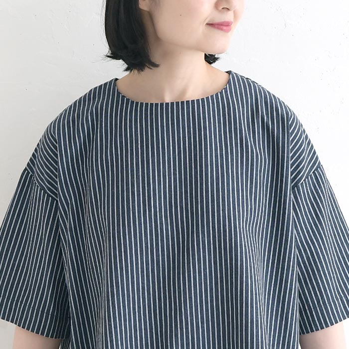 ブラウス Dgy コットン ペンシルストライプ プルオーバー 綿100% 春 夏 30代 40代 50代 26SS0604, | D*g*y | 14