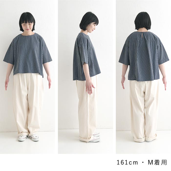 ブラウス Dgy コットン ペンシルストライプ プルオーバー 綿100% 春 夏 30代 40代 50代 26SS0604, | D*g*y | 19