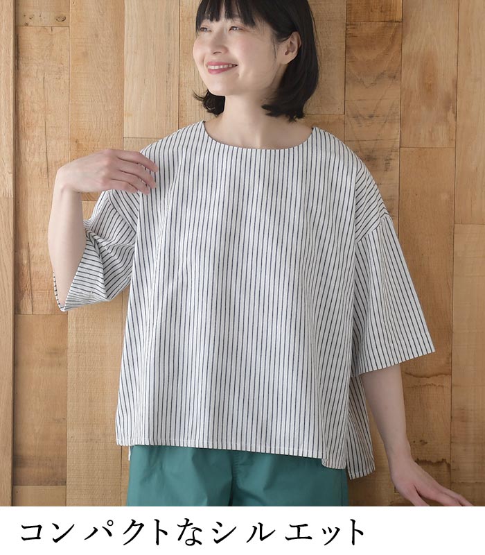 ブラウス Dgy コットン ペンシルストライプ プルオーバー 綿100% 春 夏 30代 40代 50代 26SS0604, | D*g*y | 09