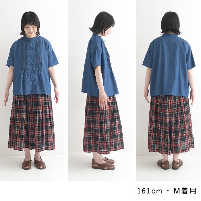 ブラウス チャイナボタン Dgy 4.5オンスデニム  春 夏 30代 40代 50代 26SS0703, | D*g*y | 17