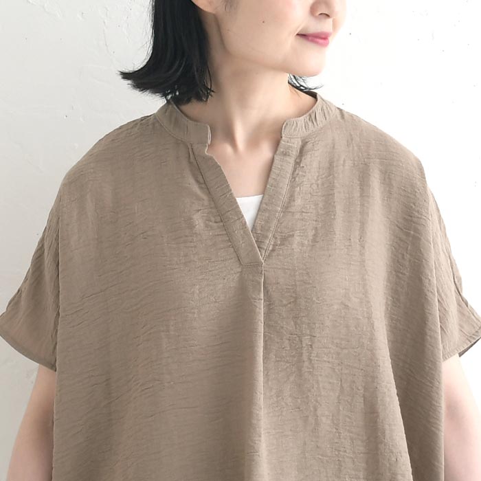 ブラウス Dgy リヨセルオックス キーネック プルオーバー  秋 春 夏 30代 40代 50代 26AW0807, | D*g*y | 14