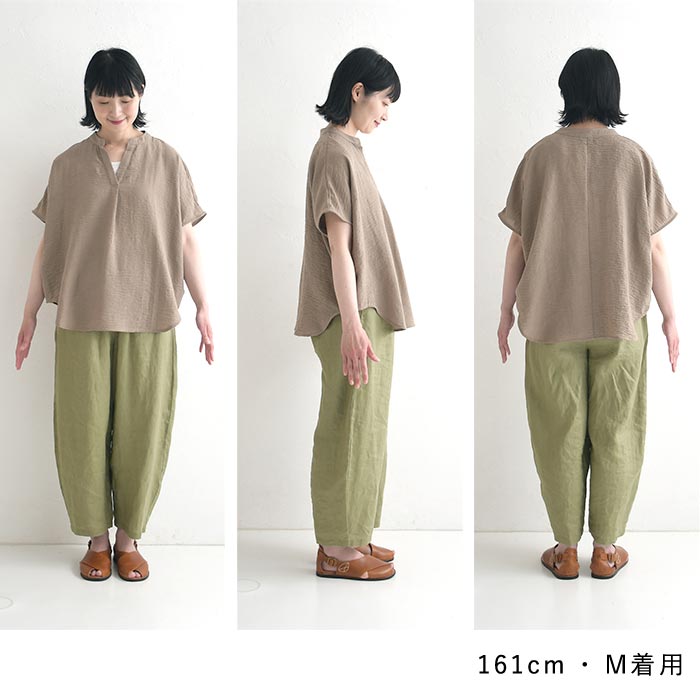 ブラウス Dgy リヨセルオックス キーネック プルオーバー  秋 春 夏 30代 40代 50代 26AW0807, | D*g*y | 19