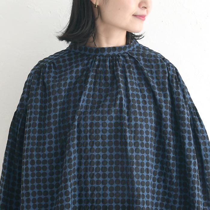 早割10％OFFクーポン ブラウス 綿100％ 団子柄 Dgy  秋 冬 30代 40代 50代 26AW0821, | D*g*y | 13