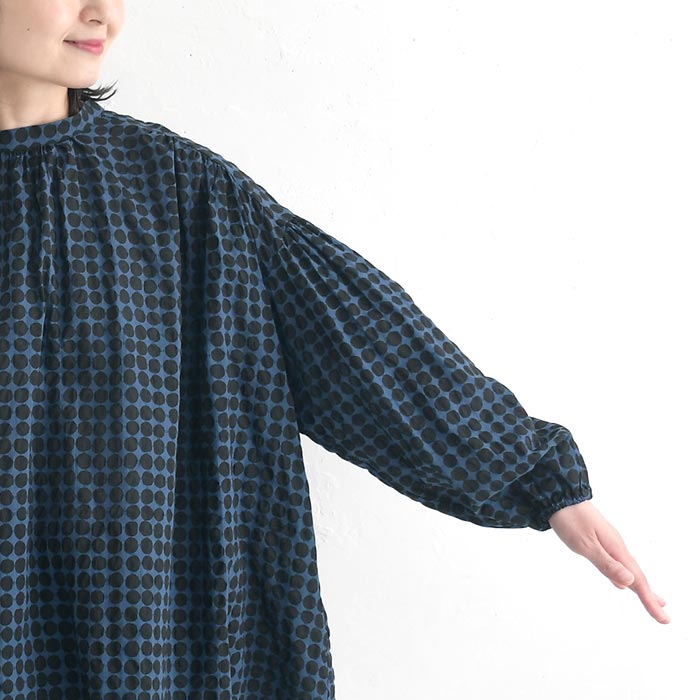 早割10％OFFクーポン ブラウス 綿100％ 団子柄 Dgy  秋 冬 30代 40代 50代 26AW0821, | D*g*y | 16