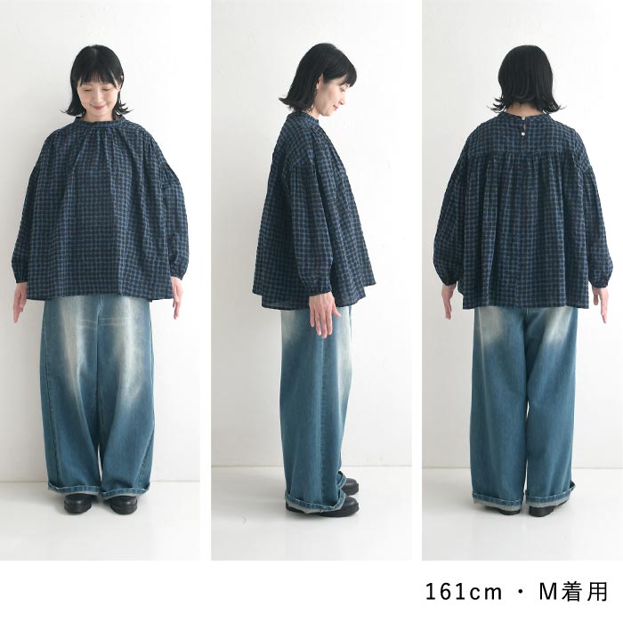 早割10％OFFクーポン ブラウス 綿100％ 団子柄 Dgy  秋 冬 30代 40代 50代 26AW0821, | D*g*y | 18