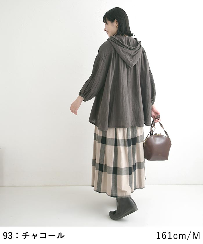 早割10％OFFクーポン フーディブラウス ダブルガーゼ 襟フリル Dgy  秋 冬 30代 40代 50代 26AW0821, | D*g*y | 10
