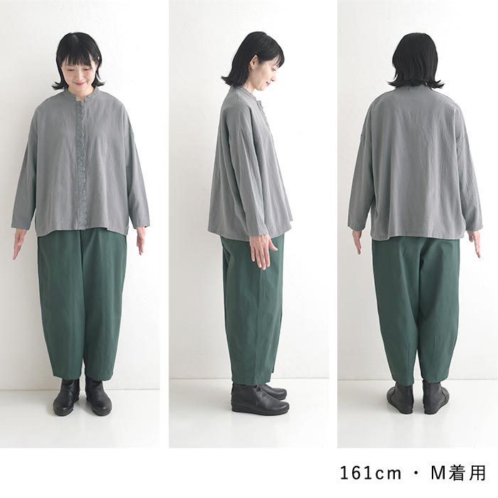 早割10％OFFクーポン ブラウス フロントレース 綿オックス Dgy  春 秋 30代 40代 50代 26AW0828, | D*g*y | 19