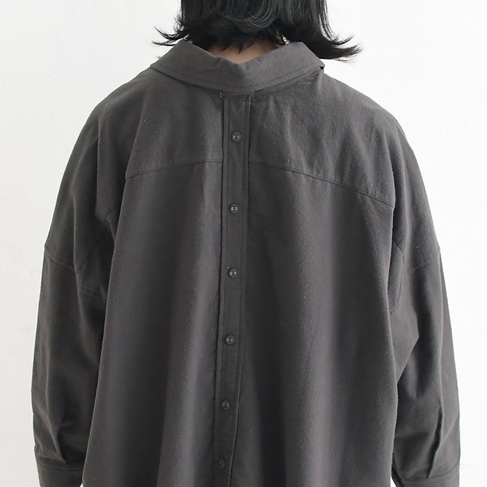 シャツ 後ろ飾りボタン コットンネル Dgy 秋 冬 26AW1002, | D*g*y | 15