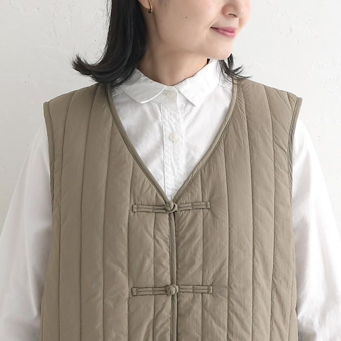 チャイナボタン 中綿ベスト Dgy  秋 冬 26AW1002, | D*g*y | 13