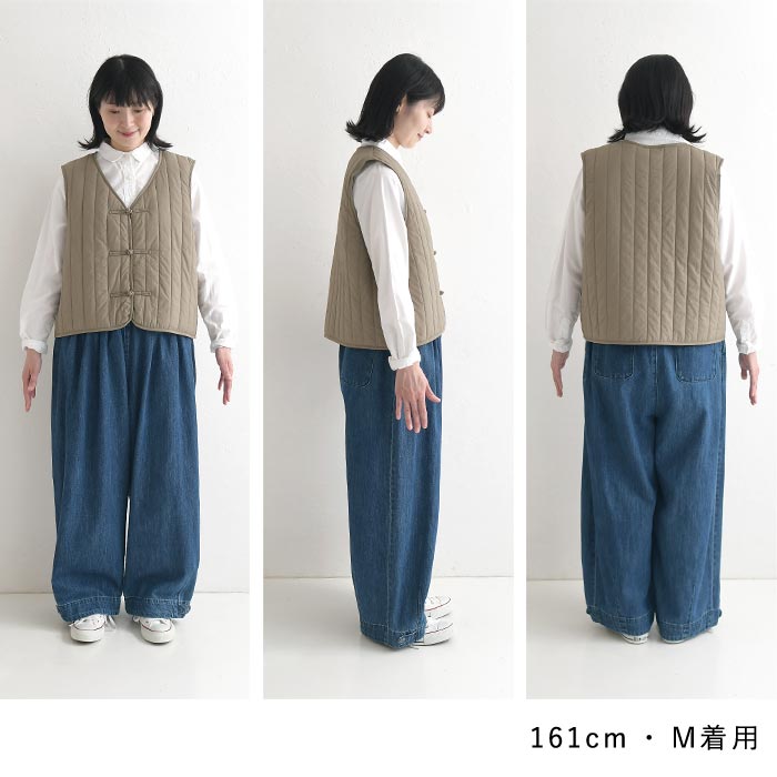 チャイナボタン 中綿ベスト Dgy  秋 冬 26AW1002, | D*g*y | 18