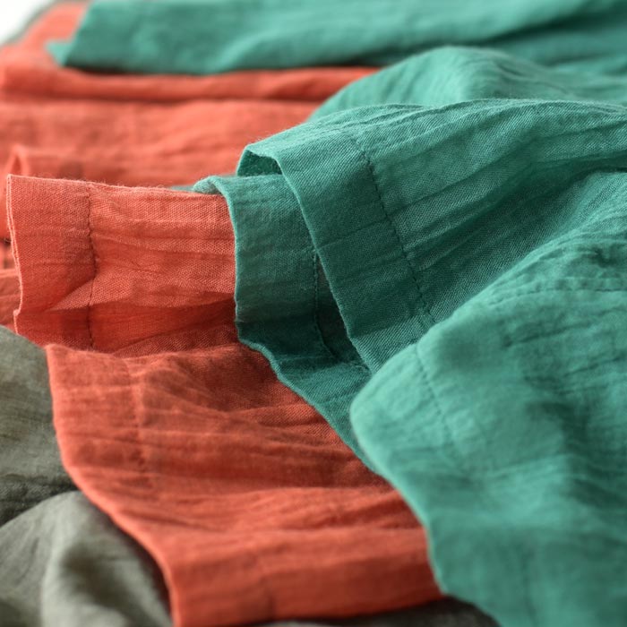 前重ねパンツスカート レディース 涼しい ワイド ワッシャーボイル 綿 25SS0620, | earth_eco_loco | 12