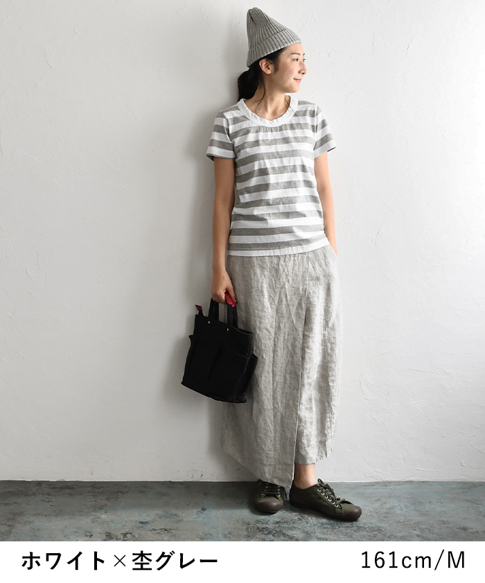 メール便可 Tシャツ 半袖 レディース カットソー ボーダー SO[ ] x ecoloco別注 綿100% 春 夏 大きいサイズ 26SS0417R, | earth_eco_loco | 12