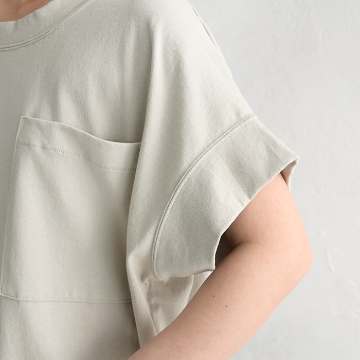 メール便可 綿100% Tシャツ カットソー 半袖 レディース 日本製 アシメヘム 大きいサイズ 25SS0418R, |  | 22