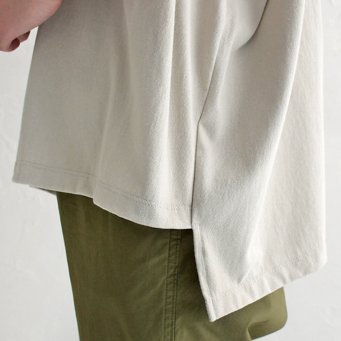 メール便可 綿100% Tシャツ カットソー 半袖 レディース 日本製 アシメヘム 大きいサイズ 25SS0418R, |  | 23