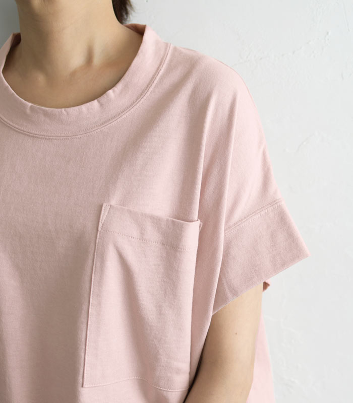 メール便可 綿100% Tシャツ カットソー 半袖 レディース 日本製 アシメヘム 大きいサイズ 25SS0418R, |  | 14