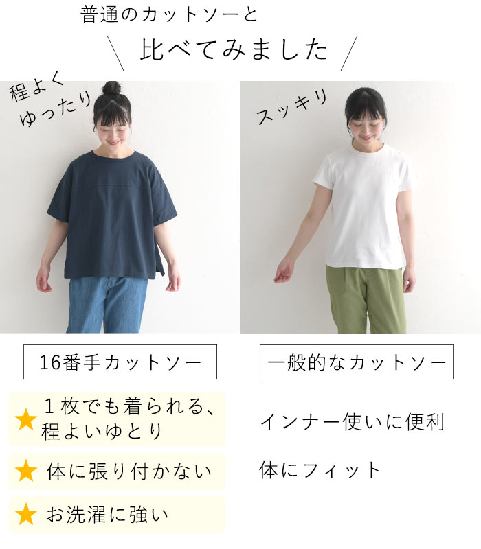 メール便可 日本製 M〜3L オリジナル 半袖 胸切り替えTシャツ カットソー 綿100% 大きいサイズ 春 夏 30代 40代 50代 24SS0419R, 母の日 ギフト｜ecoloco｜19