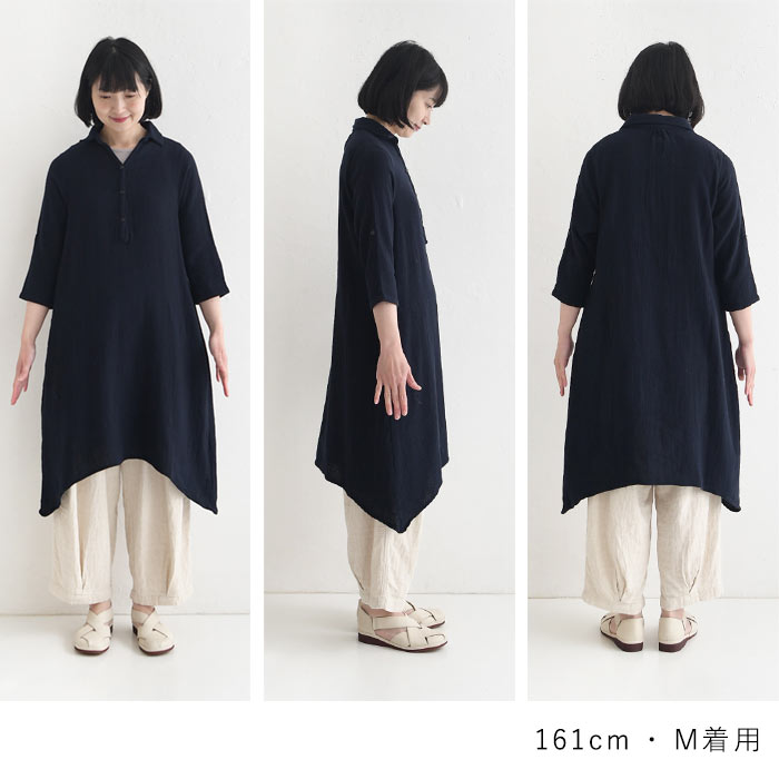 earth_eco_loco ワンピース aライン レディース シャツワンピース