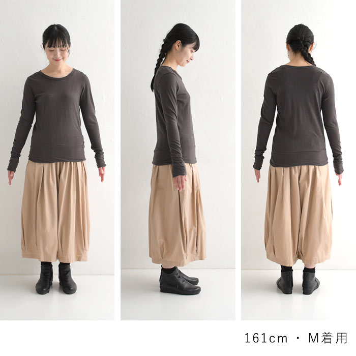 メール便可 心地よい肌触り 綿100% 日本製 Tシャツ カットソー レディース クルーネック 大きいサイズ 春 夏 秋 冬 26SS0213R, | earth_eco_loco | 29