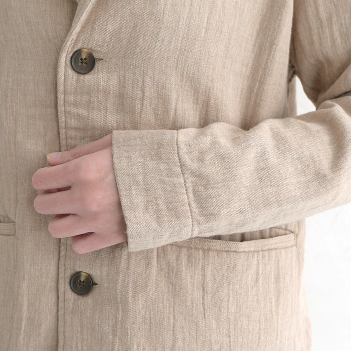 1,111円OFFクーポンあり 入学式 服装 ママ フォーマル テーラードジャケット ツイルガーゼ オケージョン 起毛 綿100％ 大きいサイズ 24SS0604R, | earth_eco_loco | 18