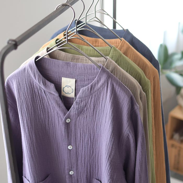 ブラウス レディース 長袖 スキッパー シャツ 綿100％ 春 夏 秋 26SS0227R, | earth_eco_loco | 18