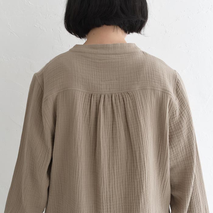 ブラウス レディース 長袖 スキッパー シャツ 綿100％ 春 夏 秋 26SS0227R, | earth_eco_loco | 20