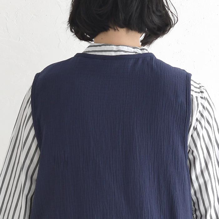 新作早割P5倍 ベスト 柔らか楊柳ガーゼ 綿100％ earth_eco_loco 春 夏 30代 40代 50代 26SS0306, | earth_eco_loco | 18