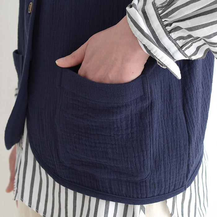 新作早割P5倍 ベスト 柔らか楊柳ガーゼ 綿100％ earth_eco_loco 春 夏 30代 40代 50代 26SS0306, | earth_eco_loco | 20