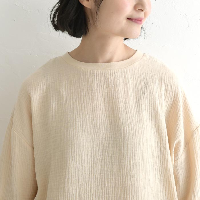 新作早割P5倍 プルオーバー 楊柳のガーゼ 綿100％ earth_eco_loco 春 夏 30代 40代 50代 26SS0313, | earth_eco_loco | 19