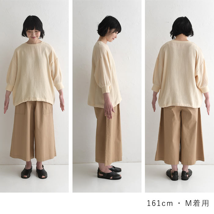 新作早割P5倍 プルオーバー 楊柳のガーゼ 綿100％ earth_eco_loco 春 夏 30代 40代 50代 26SS0313, | earth_eco_loco | 24