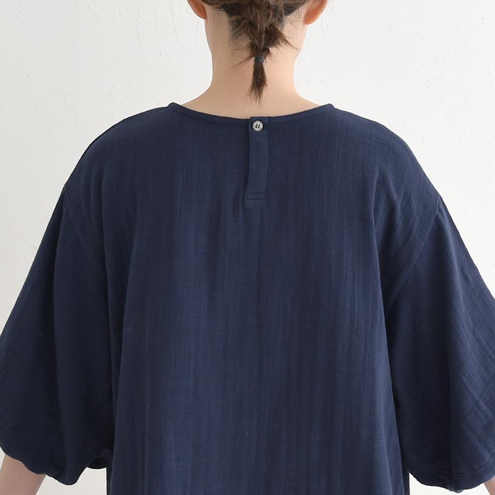 新作早割P5倍 ぽわん袖 ブラウス ドビーダブルガーゼ earth_eco_loco 春 夏 30代 40代 50代 26SS0319, | earth_eco_loco | 18