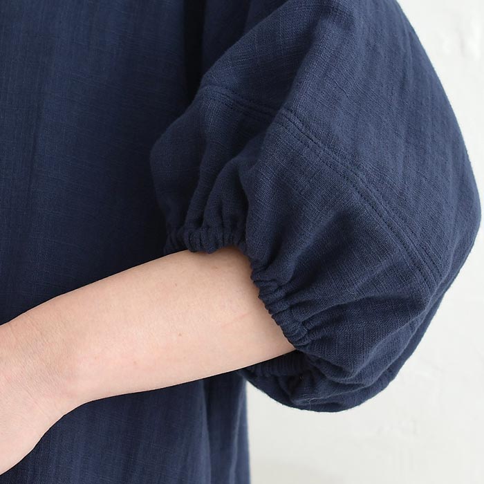 新作早割P5倍 ぽわん袖 ブラウス ドビーダブルガーゼ earth_eco_loco 春 夏 30代 40代 50代 26SS0319, | earth_eco_loco | 20